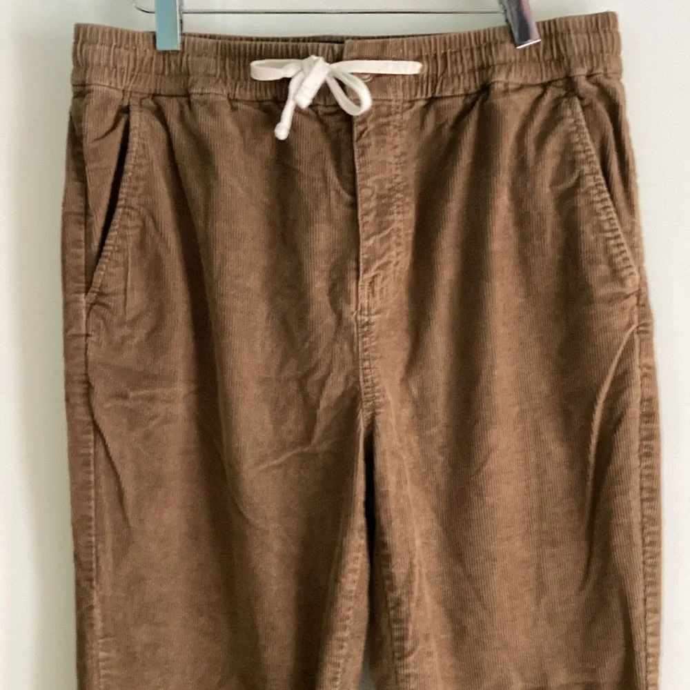 J Crew Sporting Life Corduroy Slim Cord Dock Pant Size M Brown Cotton Fits 32W